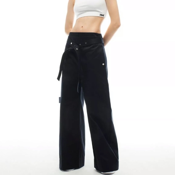 Reebok Pants - Reebok x Victoria Beckham Palazzo Trousers L NWOT